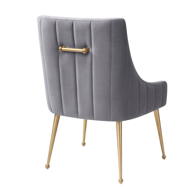 Irina Dining Chair Velvet Side Chair with Stainless Steel Leg