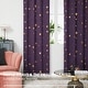 preview thumbnail 16 of 54, Deconovo Gold Star Foil Room Darkening Curtains for Kids 2 Panels