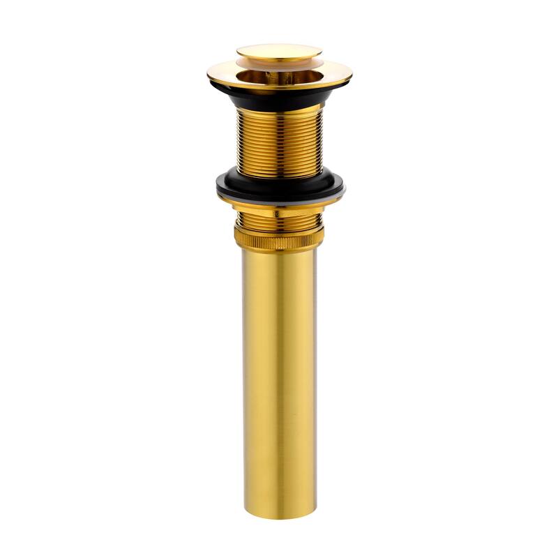 Luxier DS03-T Bathroom Sink Push Pop-Up Drain Stopper with No Overflow