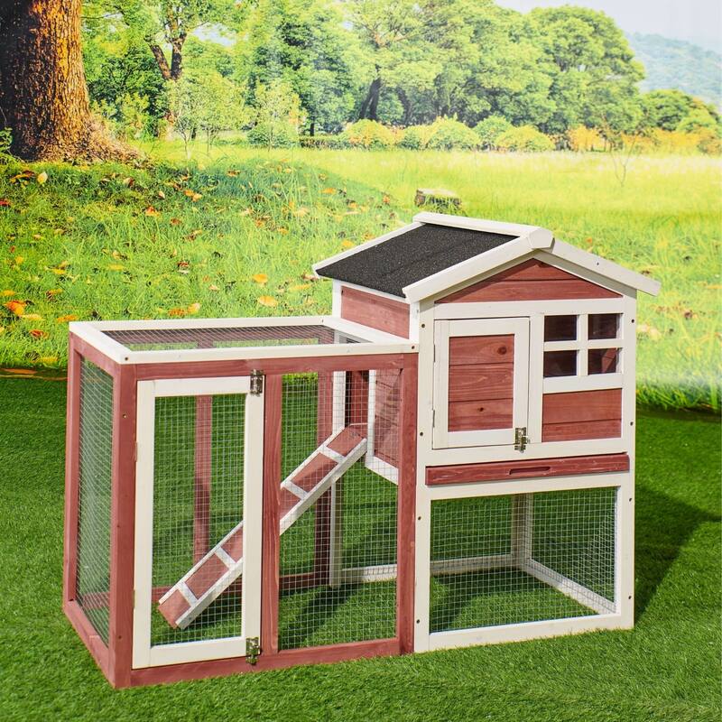 Durable Large Chicken Coop Wooden Rabbit Hutch