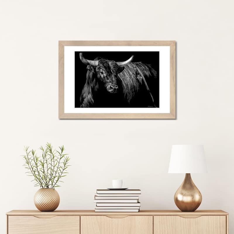 iCanvas "Brindle Rodeo Bull" by Julie T. Chapman