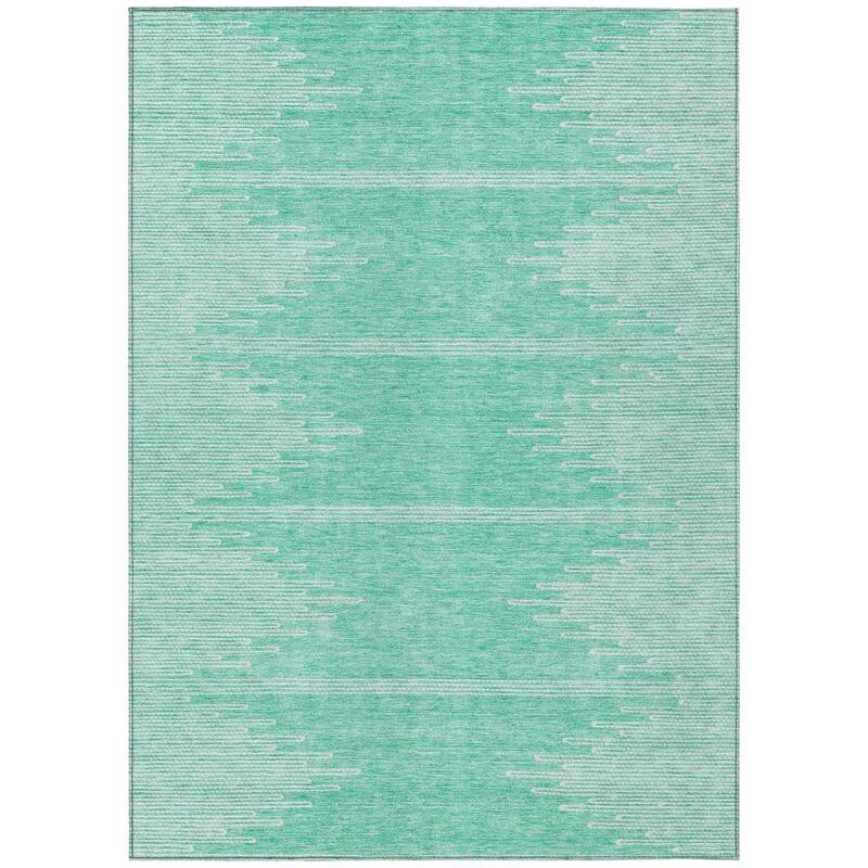 Machine Washable Indoor/ Outdoor Boho Moroccan Rug