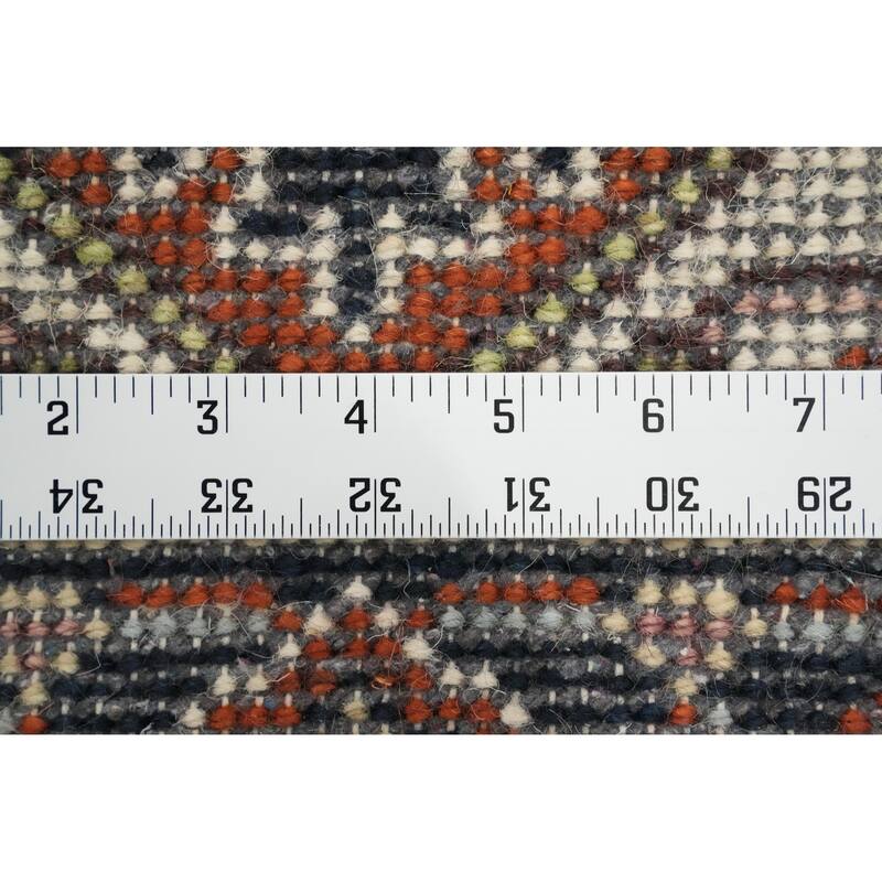 Hand Knotted Oriental 100% Wool Carpet Traditional Medallion Oranges & Rust Heriz (serapi) Area Rug - 3' 0'' X 2' 0''