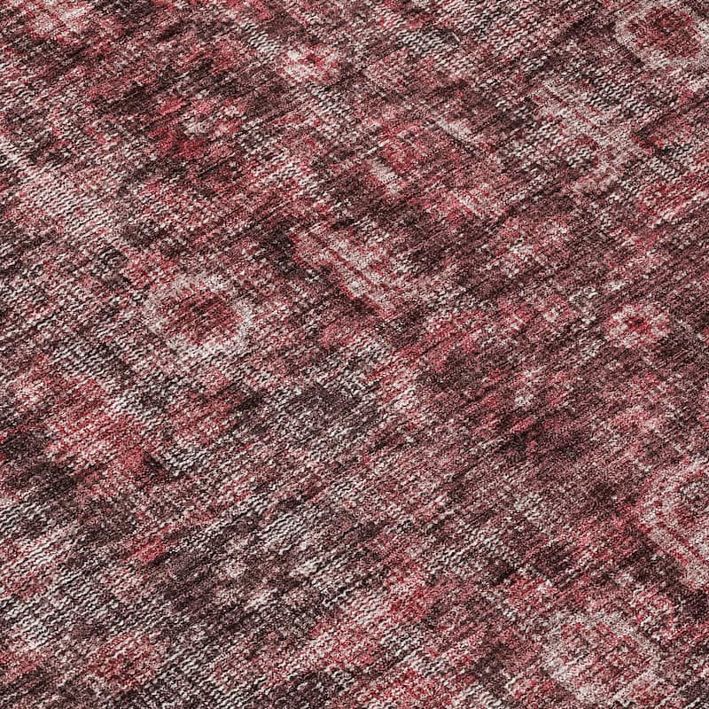 Machine Washable Indoor/ Outdoor Vintage Traditional Chantille Rug