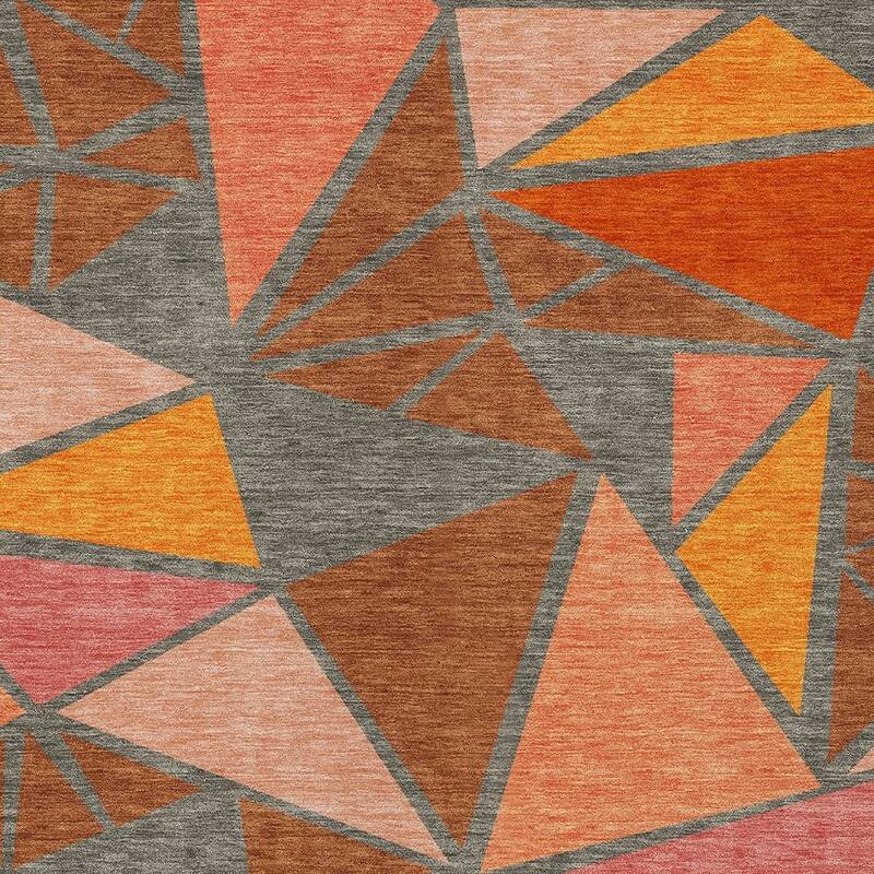 HomeRoots Geometric Transitional Rectangle Outdoor Rug