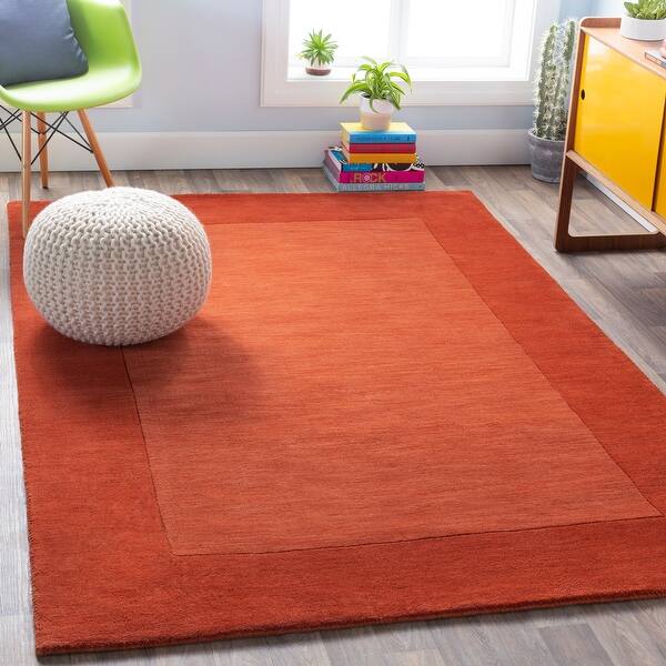 Harley Handmade Bordered Wool Area Rug On Sale Overstock 8869679