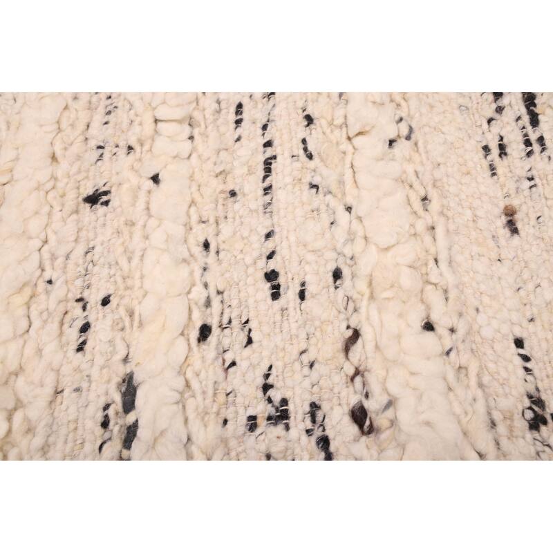 ECARPETGALLERY Hand-knotted Looma Cream Wool Rug - 8'1 x 10'3