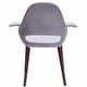 preview thumbnail 29 of 27, Retro Upholstered Dining Armchair w/ Walnut Legs