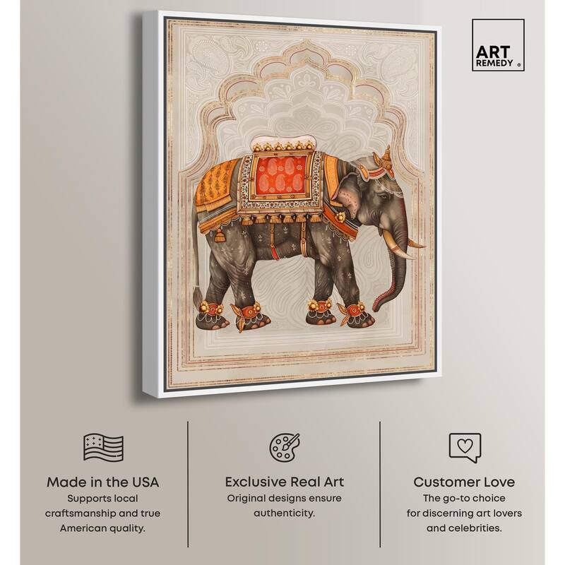 Elephant Queen Canvas by Art Remedy