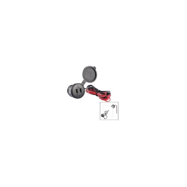 PolyPlanar 49408M Poly-Planar USB-PM Panel Mount USB Charge Port - 12V