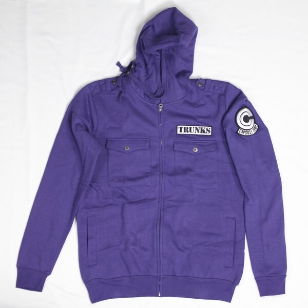 Shop Dragon Ball Z Capsule Corp Trunks Purple Zip Up Hoodie