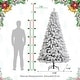 preview thumbnail 74 of 131, Glitzhome 6FT/7.5FT/9FT/11FT Snow Flocked Pre-lit Artificial Fir Christmas Trees