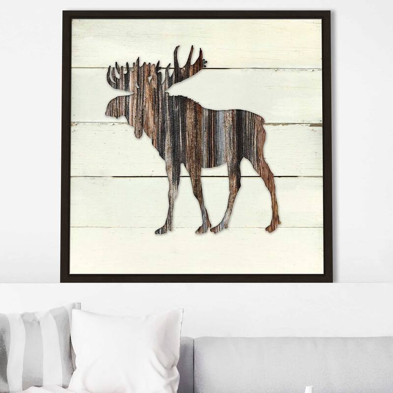 "Woodland Moose" by Carol Robinson Print on Floating Canvas