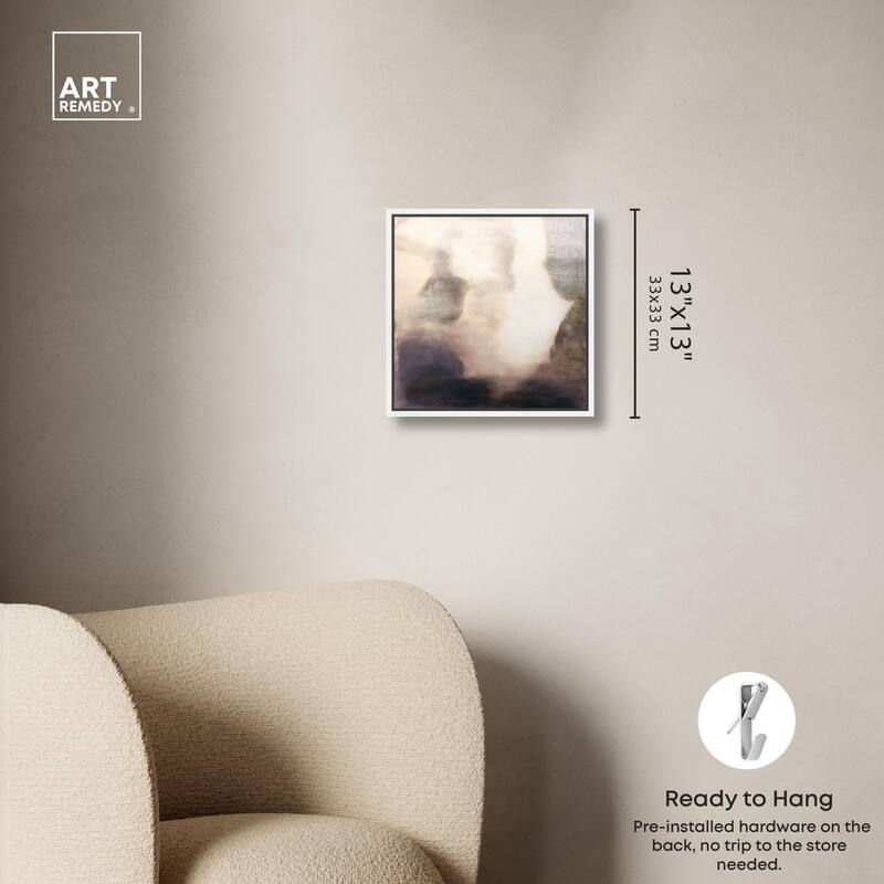 Pale Taupe I Canvas by Art Remedy