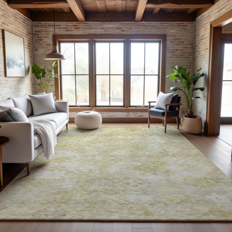 Premium Washable Super Soft Traditional Tribal Mayfield Rug - Wheat - 5' x 7'6"