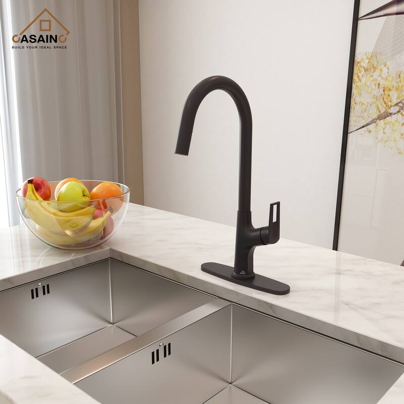 Single Handle Pull-Down Sprayer Kitchen Faucet