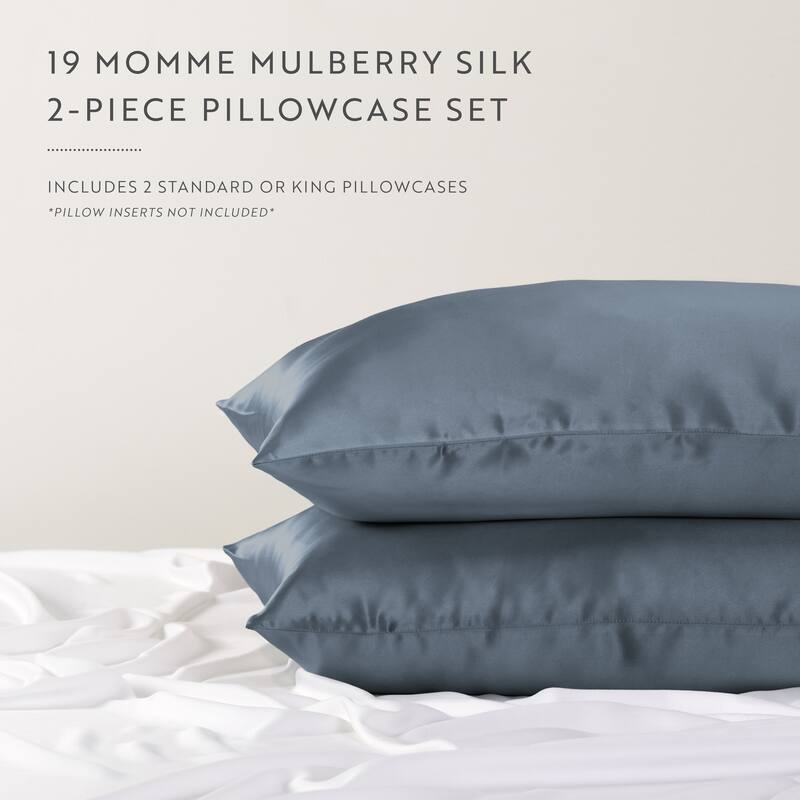 Becky Cameron 100% Mulberry Silk Zippered Pillowcase 2 Piece Set