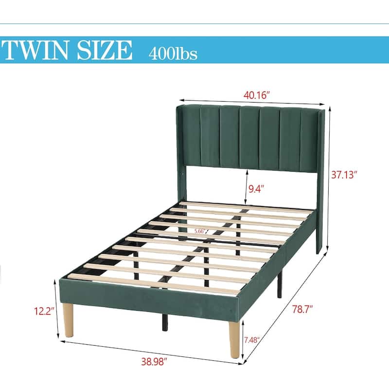 Alazyhome Upholstered Platform Bed Frame