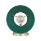 preview thumbnail 3 of 1, Yep by Golden Lighting Orwell 1-light Vanity in Brushed Champagne Brass and Pine Green shade