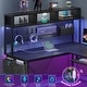 preview thumbnail 6 of 68, L Shaped Gaming Desk Computer Desk Corner Desk Pegboard Power Outlet