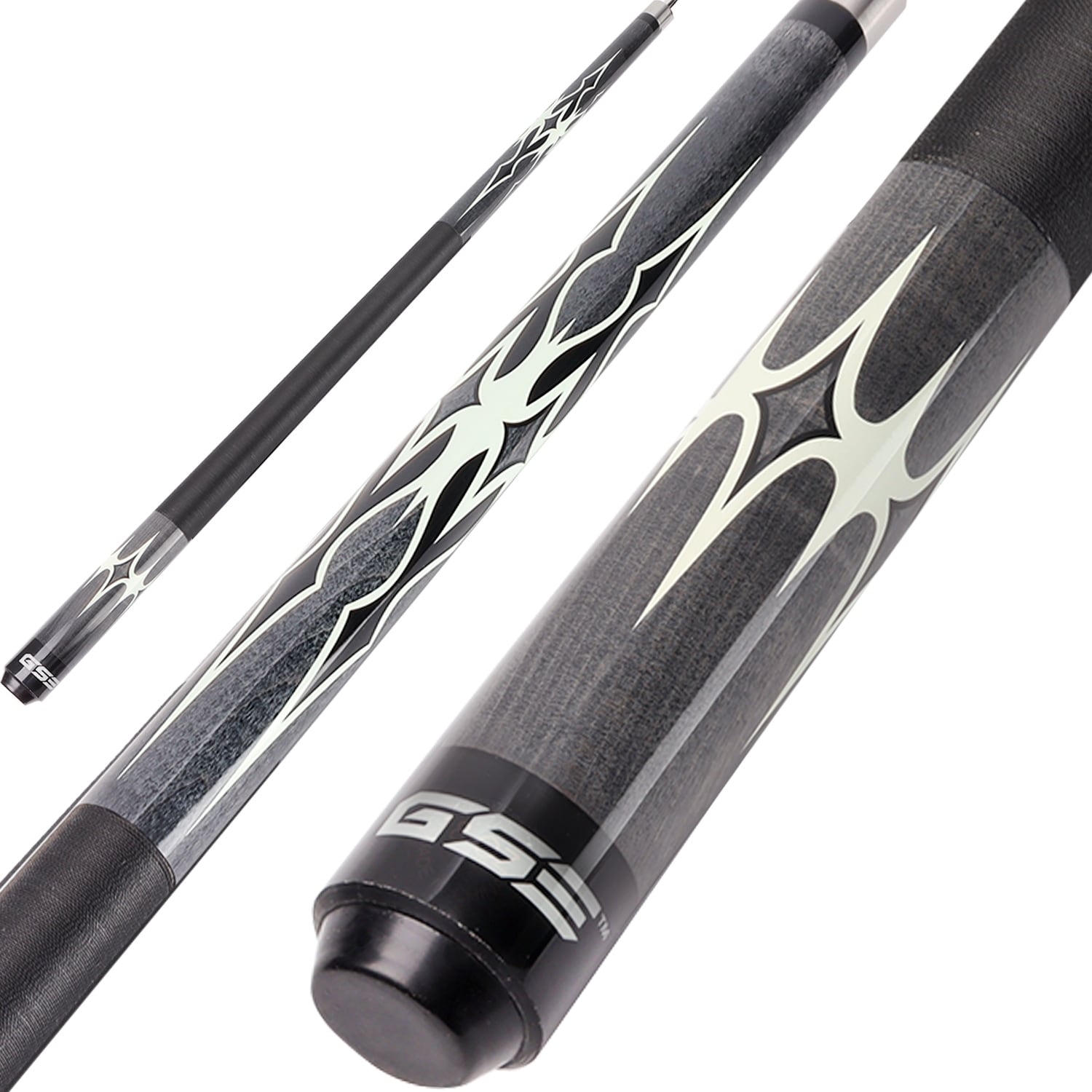 GSE™ 58" 2-Piece Canadian Maple Hardwood Billiard Pool Cue Stick for Men/Women.Great for House Game Room or Commercial Bar Use