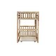 preview thumbnail 12 of 41, Twin Rubber Wood Bunk Bed with Trundle, Convertible into 2 Twin Size Beds, Twin Size Bunk Bed with Ladder and Safety Guardrails