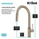 preview thumbnail 76 of 149, Kraus 2-Function 1-Handle 1-Hole Pulldown Sprayer Brass Kitchen Faucet