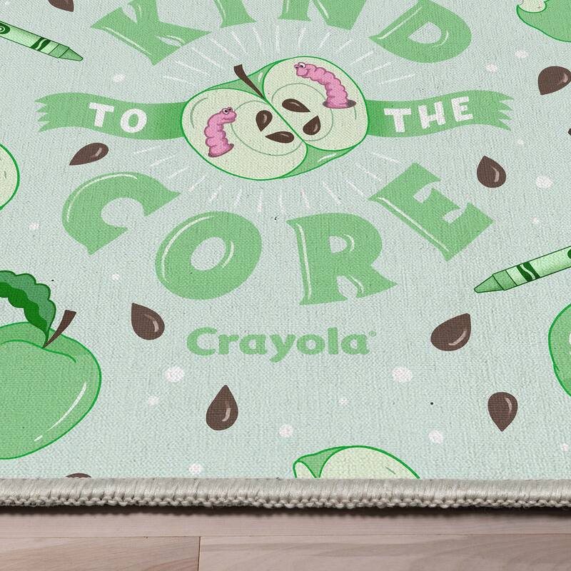 Crayola Kind to the Core Green Area Rug By Well Woven