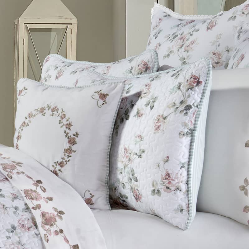 Royal Court Rialto Sage Quilt Set - Full - Queen