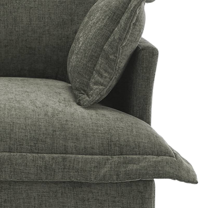39"W Oversized Upholstered Chenille Comfy Cloud Accent Armchair