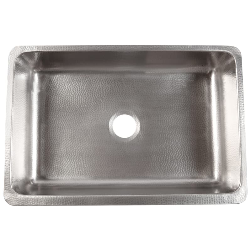Lange Crafted Stainless Steel 32" Single Bowl Farmhouse Apron Front Undermount Kitchen Sink