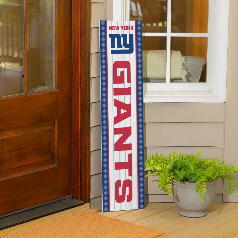 47" Double Sided Seasonal Porch Leaner, New York Giants - 47" x 11.25"