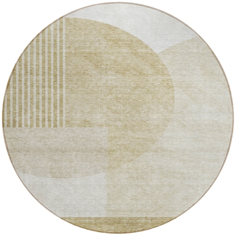 HomeRoots Geometric Transitional Rectangle Outdoor Rug