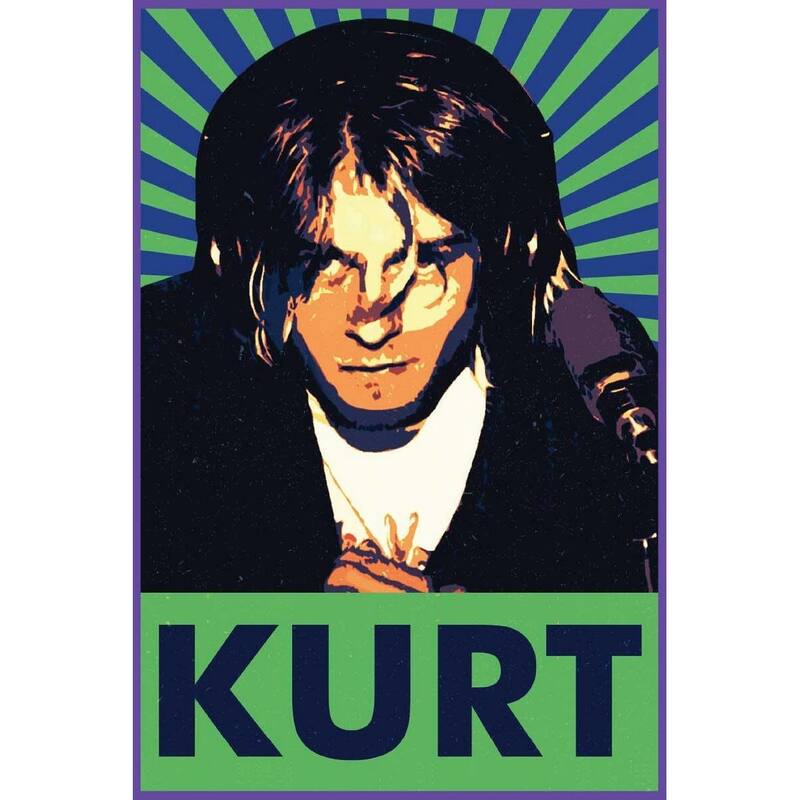 Kurt Cobain Nirvana Pop Art Poster - 24 x 36 Inch