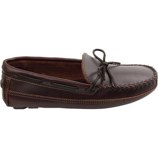 Shop Minnetonka Men S Double Bottom Cowhide Driving Moc Dark Brown