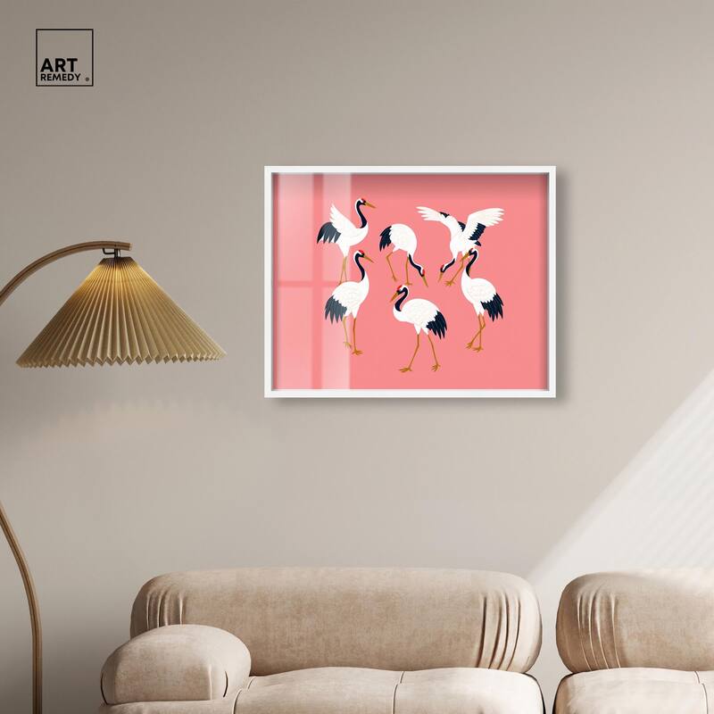 Crane Chorus Shadowbox by Art Remedy