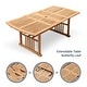 preview thumbnail 6 of 7, Cambridge Casual Leon Teak Patio Extendable Dining Table