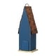 preview thumbnail 33 of 32, Glitzhome 13"H Retro Wooden Distressed Garden Birdhouse - 4.5"L x 4.25"W x 13.25"H
