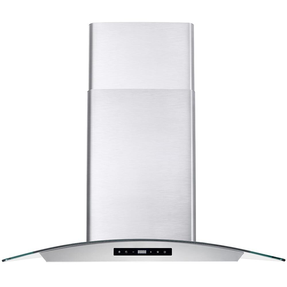 Cosmo - 30 in. Ductless Wall Mount Range Hood in Stainless Steel with