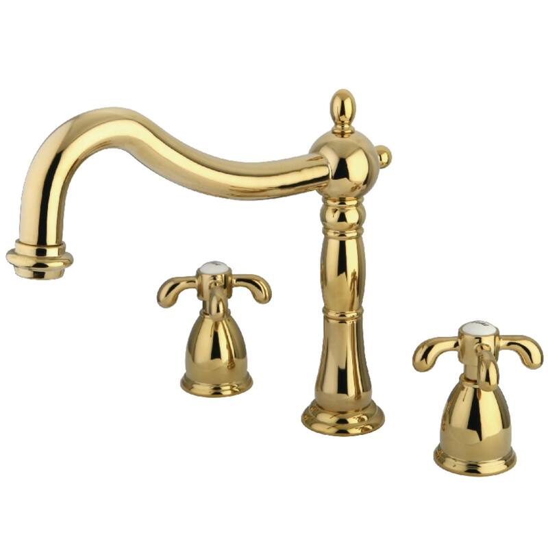 Kingston Brass French Country Deck Mounted Roman Tub Filler Trim with