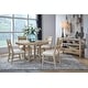 preview thumbnail 9 of 8, Magnussen Home Somerset Butternut Extendable Trestle Dining Table - 40''W x 76''D x 29.75''H