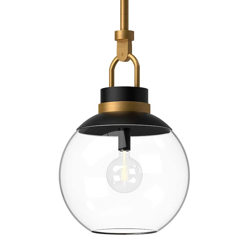 Alora Lighting PD520512CL Copperfield 12" Wide Pendant with Clear - Aged Gold