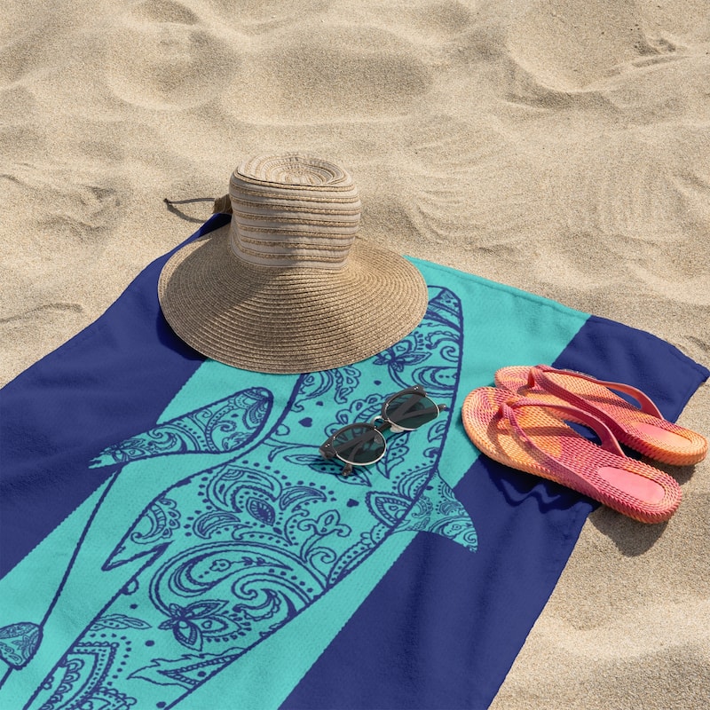 Large Turtle Shark Seahorse Beach Towel Pool Swimming Towels 30" X 60", 35"x70"