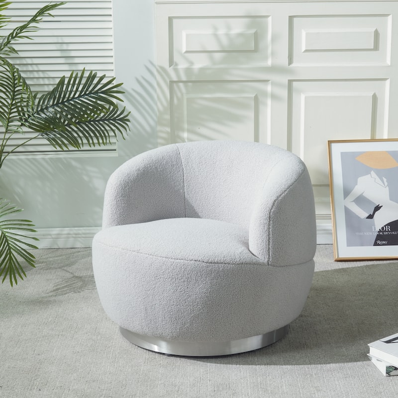 SAFAVIEH Couture Hatsue Swivel Chair - 33Wx35Dx28H
