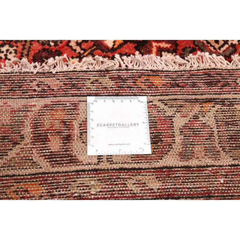ECARPETGALLERY Hand-knotted Andelz Red Wool Rug - 3'4 x 10'1