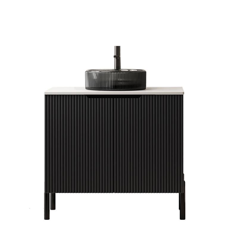 GDFStudio - Turio Modern 30" Bathroom Vanity with Double Doors & High-Quality Basin, WITHOUT Faucet