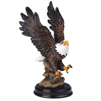 Q-Max 6"H Eagle Statue Wild Animal Decoration Figurine