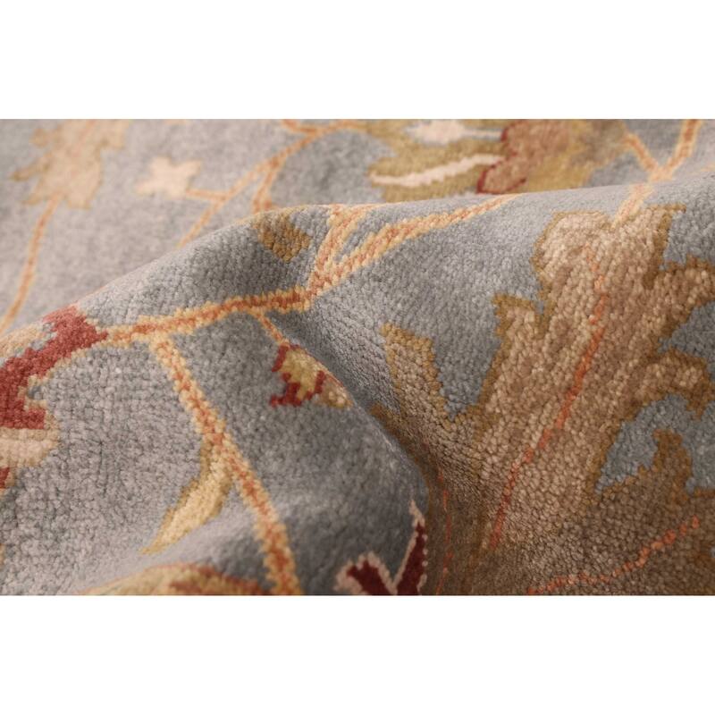 ECARPETGALLERY Hand-knotted Jules Serapi Light Denim Blue Wool Rug - 8'11 x 11'11