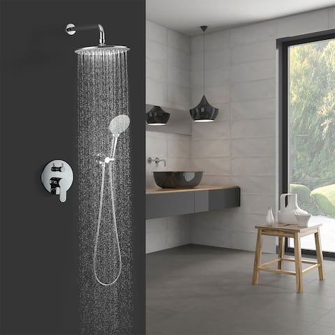 CLihome 3-Spray with 2.5 GPM 10 in. 2 Functions Dual Shower Heads