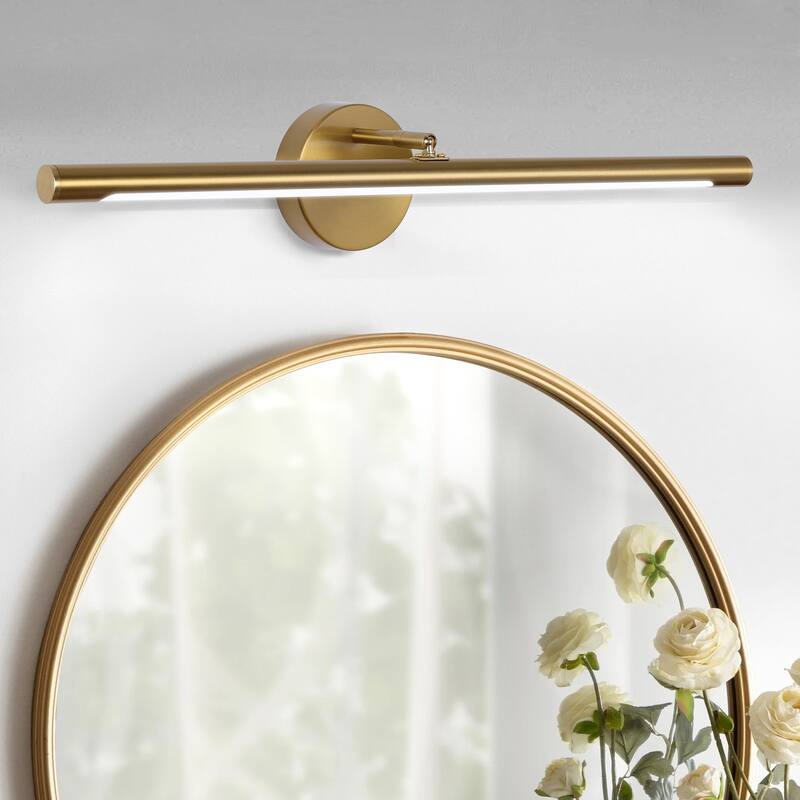 Dimmable Bathroom Vanity Light LED Bath Bar - 23.6" - Antique Gold